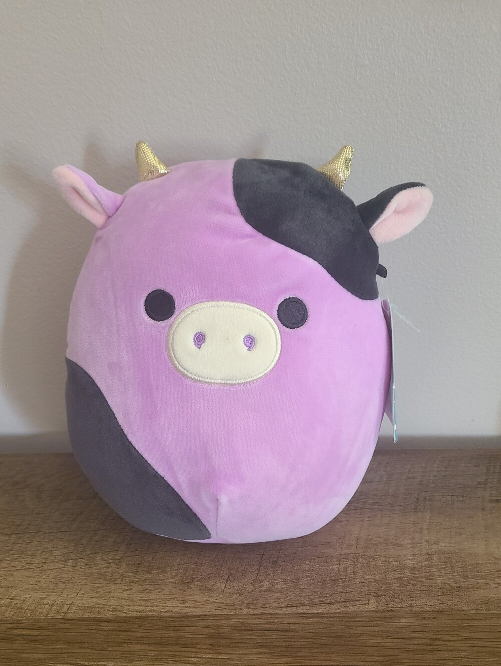 💜 Squishmallows 8 Inch ALEXIE the Purple and Black Cow Ultra Soft Plush